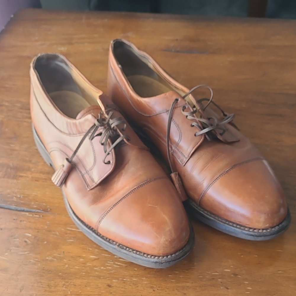 Johnston & Murphy Brown Leather Derbys Size 10.5
